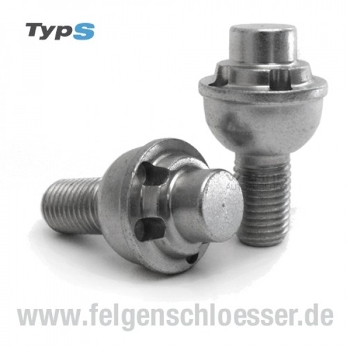 Typ felgenschloss m12x1 5 - s, |