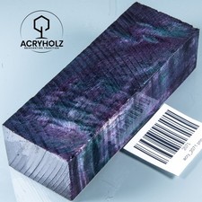 2071 Pappel Maser | 120x40x30 | Griffblock stabilisiert | ACRYHOLZ | Messergriff