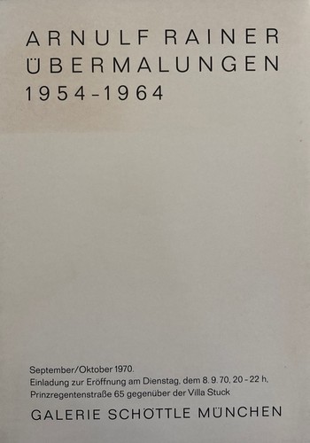 Arnulf rainer übermalungen - arnulf,