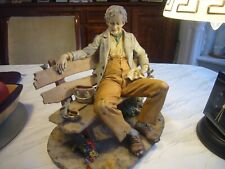 Vintage Porzellanfigur Triade Benacchio Bettler füttert Vögel  40-50 Jahre alt