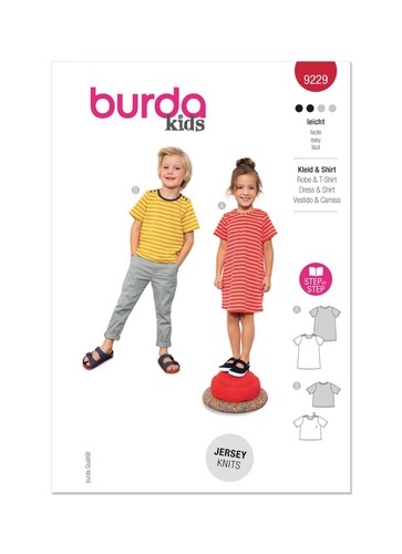 Burda 9229 kleid hemd - 9229,