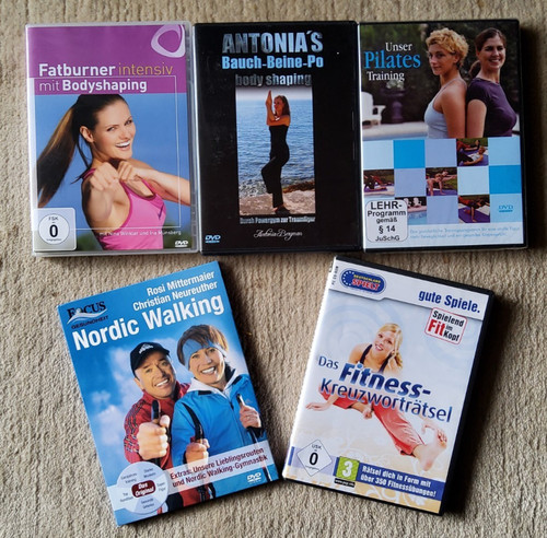 Fitness dvds fatburner - 5x,