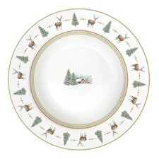 Suppenteller WHITE FOREST Winterwald D. 21.5cm Porzellan Easy Life