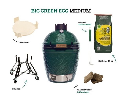 Big green egg medium - green, edition