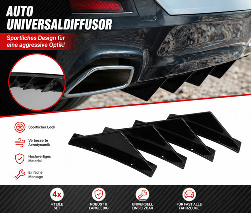 Universal rear diffuser - 4x,