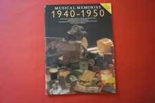 Musical Memories: 1940-1950 .Songbook Notenbuch .Piano Vocal 