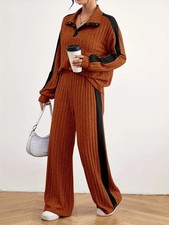 2 teilig Ripp Strick Set