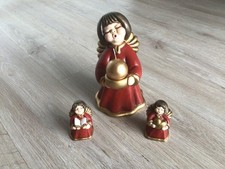 Thun Engel rot 3 goldene Kerze