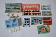 Konvolut alte Druckknöpfe Solidor BRAVO Koh i noor Haken u. Augen DDR Deko