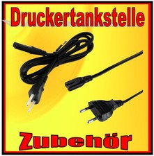 2m Strom Kaltgeräte Netzkabel Netzstecker auf Euro 8 C7 Stecker Doppelbuchse