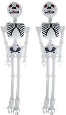 2 x Skelett aufblasbar 180 cm Halloween Zubehör Skeleton Gerippe Dekoartikel