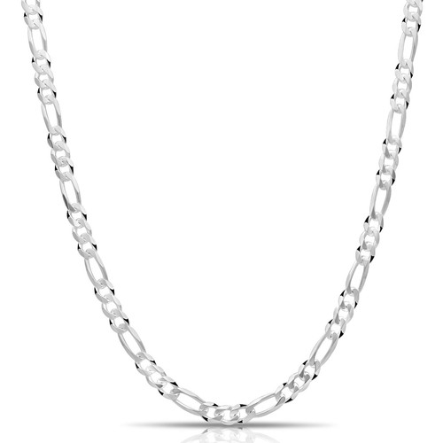 Figarokette 6mm 925 - , silber