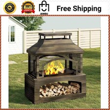 37 In. Steel Outdoor Wood