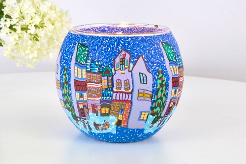 Leuchtglas 809 winterlichte - leuchtglas,