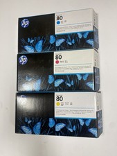 Lot OfGENUINE HP 80 CYAN