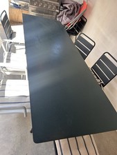 Stahl-Tisch mit 6 Stühlen in Mallorca abholbereit