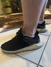 Heavy  Used Adidas Equipment EQT 42 2/3 Support  Schwarz  Sneaker Sneax Gay Smel