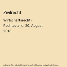 Zivilrecht: Wirtschaftsrecht -