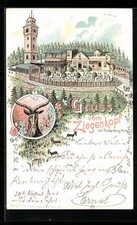 Lithographie Blankenburg /Harz, Gruss vom Gasthaus Ziegenkopf 1897 