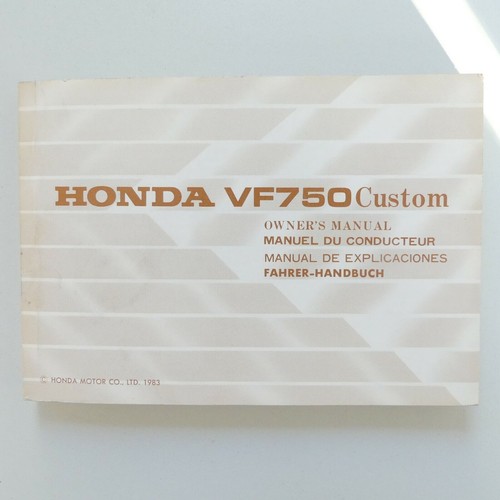 Honda 750 custom handbuch - honda,