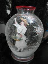 antike, alte Vase Glasvase