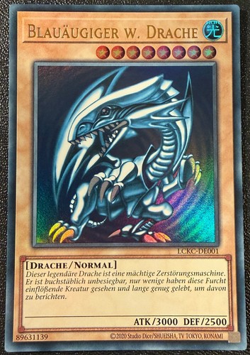 Yugioh blauäugiger drache - w.,