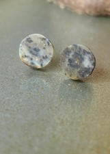 Blauer Bernstein Ohrstecker