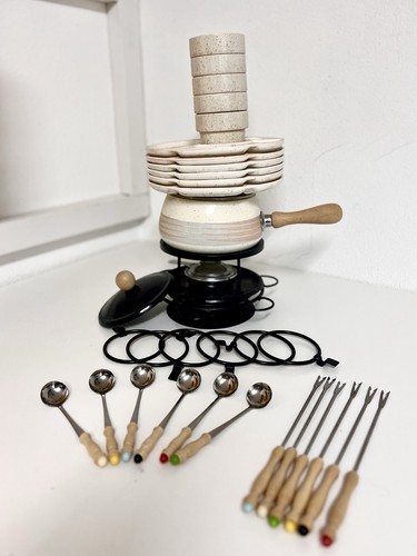Vintage fondue set 70er - set,