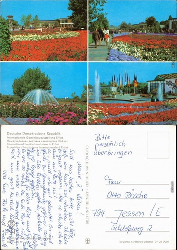 Ansichtskarte erfurt - ansichtskarte,