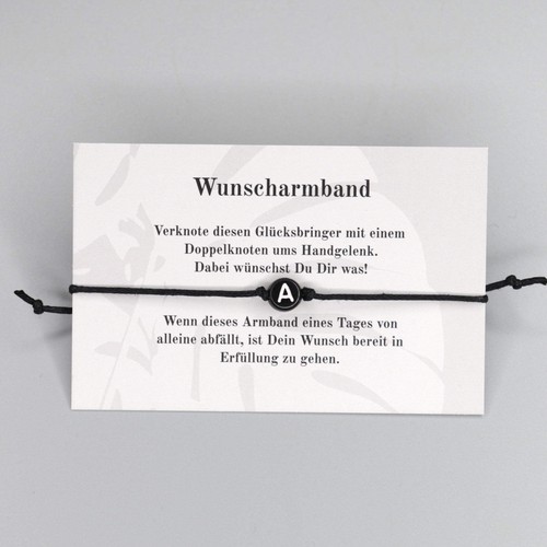 Wunscharmband mit buchstabe - wunscharmband,