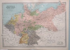1871 Landkarte Preußen