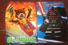 4 Lego-Poster: Star Wars: X-Wing, Darth Vader & Lego-Chima: Laval