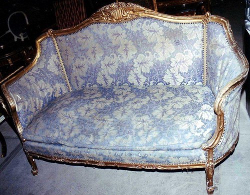Gold sofa couch sitz liege - sitz,