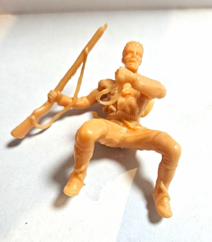 Elastolin cowboy figur - cowboy, sitzend