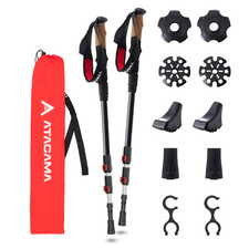 Wanderstöcke faltbar Carbon Aluminium Trekking Nordic Walking Teleskop Stöcke