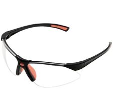 Schutzbrille EN166 Sprint klar | schwarz/orange Arbeit Fahrrad Sport