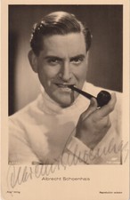 ALBRECHT SCHOENHALS Original Autogramm signierte Ross Postkarte 30er Jahre
