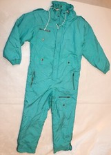 BODYCLUB Vintage 90er Ski Skianzug OVERALL Snowboard DAMEN ca Gr 40 einteilig