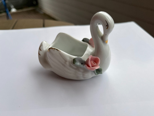 Amsel porzellan figur schwan - amsel,
