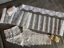 Reste von alten  Spitzenborten  zum Basteln unterschiedlich