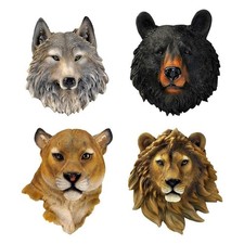 Tierkopf Wandhalterung Statue Büste rustikales Bauernhaus Wildtier Skulptur