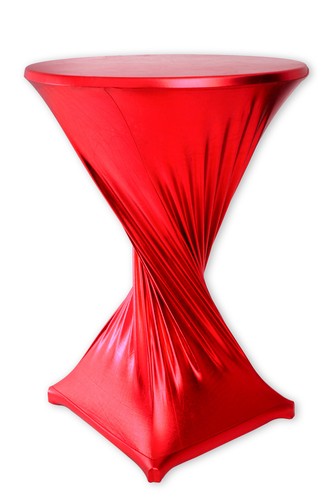 Stehtischhusse rot stretch - stehtischhusse,