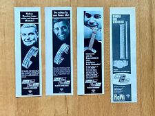 4x RoWi Pforzheim Armband Uhr Elasto-Fixo Fixo-Flex Vintage Werbung 1960s
