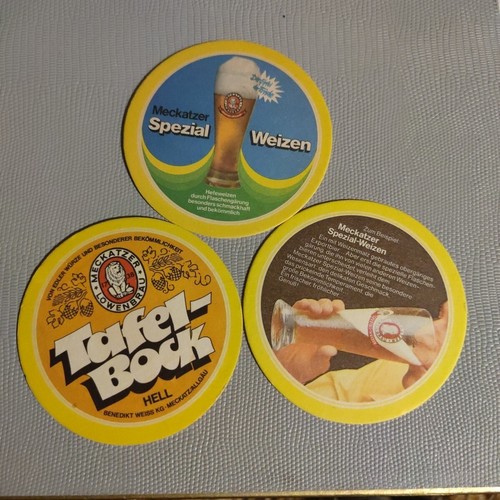 Alte bierdeckel meckatzer - 3,