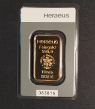 Goldbarren 1 Unze/oz 999.9  in