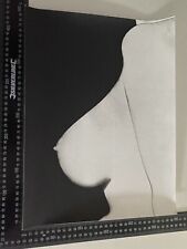 Akt Erotik Vintage Kunst Foto hübsche junge Frau im Profil  1970 PO