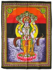 Vishnu wandbehang stoffbild - vishnu,