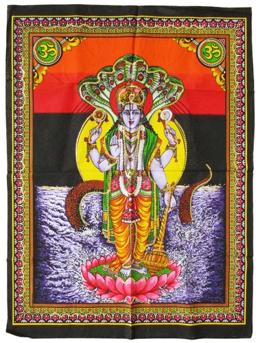 Vishnu wandbehang stoffbild - wandbehang,