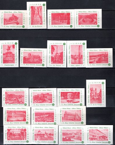 Matchbox etiketten belgien - etiketten,