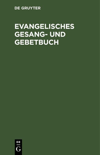 Evangelisches gesang und - evangelisches, gesang-